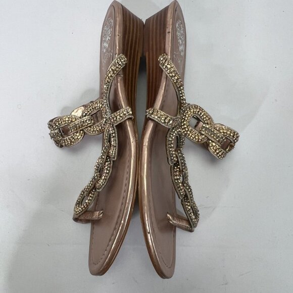 Vince Camuto Embellished Crystal Sandals Size 9 - Picture 5 of 6